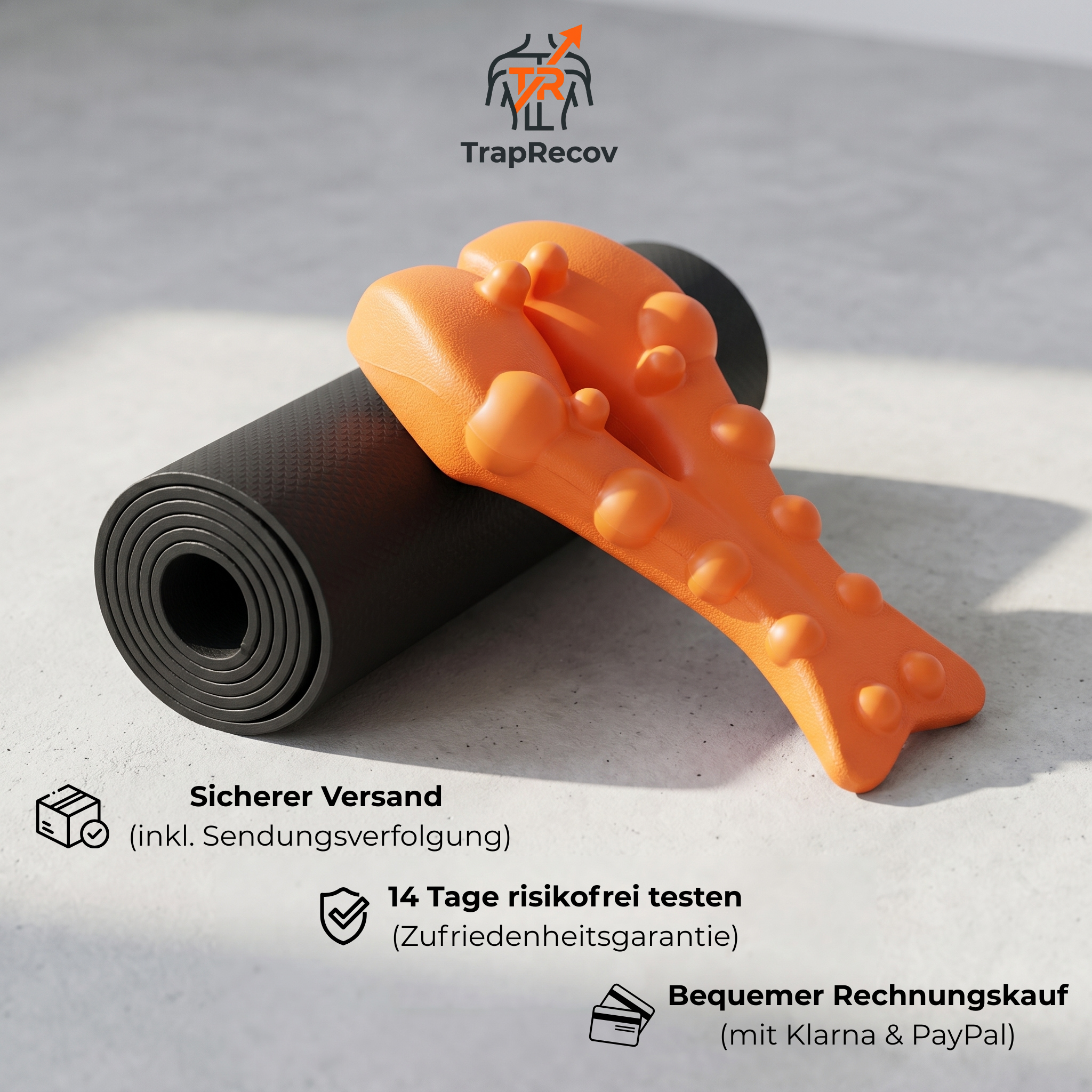TrapRecov Ergonomische Akupressur- & Rückenstretchspange